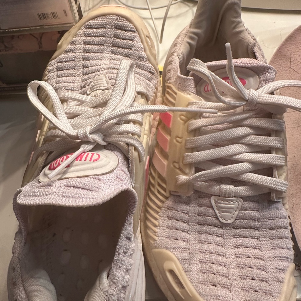 adidas Women's Athletic Shoes - Pink and Cream - Picture 3 of 5